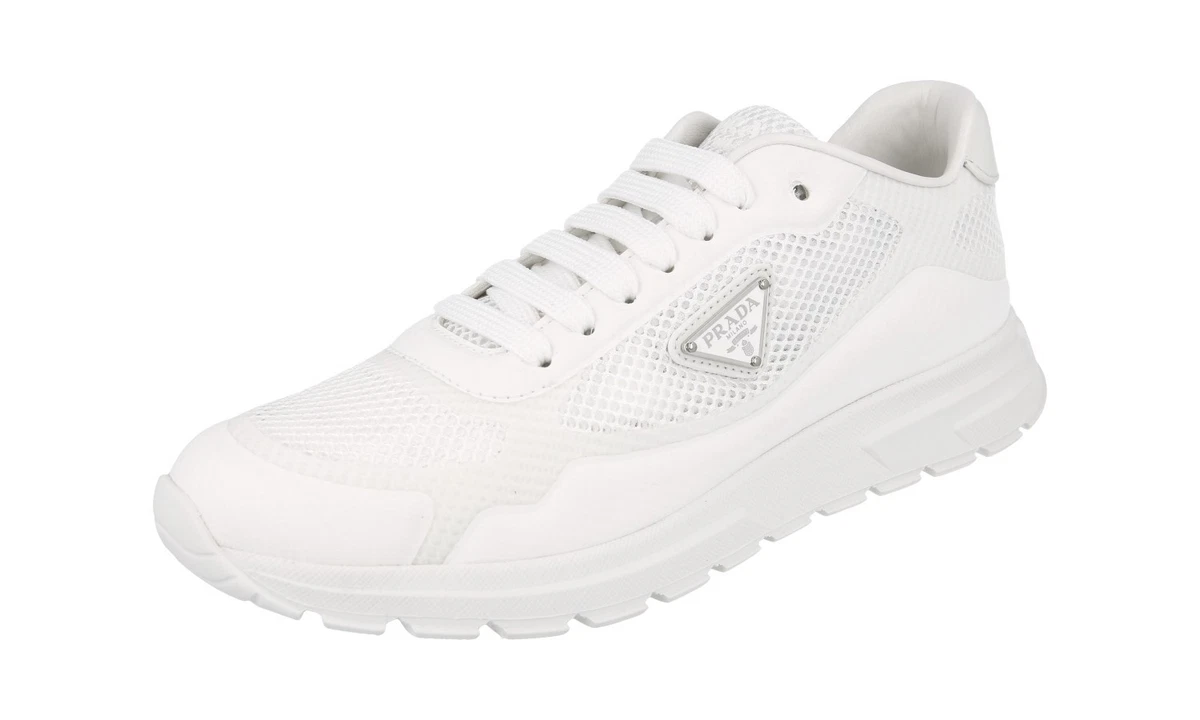 PRADA PRAX Mesh Sneaker - 1E920N - Weiss - NEU - 37