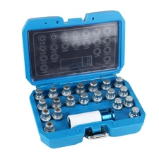 21pcs Wheel Lock Lug Nut Key Removal Kit Anti-Theft Screw Socket for BMW LugNut