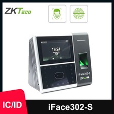 ZKTeco iFace302-S Time Fingerprint Facial Recognition Access Control Terminal