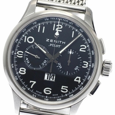 Zenith Pilot Big Date Special 03.2410.4010 Automatic 42mm Box Papers Black