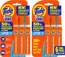 Stain Remover Pen for Clothes, Instant Portable, Works on Food Stains, 3 Count