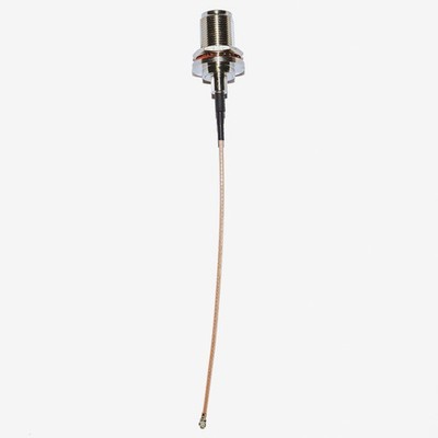 U.FL1 (IPEX) to N-Type Female Low Loss RG178 Coaxial Cable 6'' / 15cm