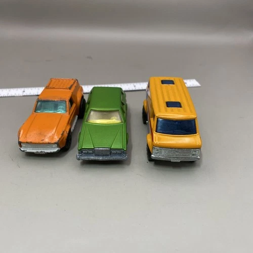 Matchbox Lesney Superfast No 74 Mercury Cougar Villager, No 68 Chey Van & No 34