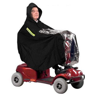Mobility Scooter Rain Cover Waterproof Material Protect You and Your Scooter ...