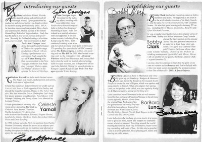 SCI-FI BALL 2006 SIGNED PROGRAMM -VON 12 EVENTGÄSTEN- Bulloch/Yarnall/Clark+