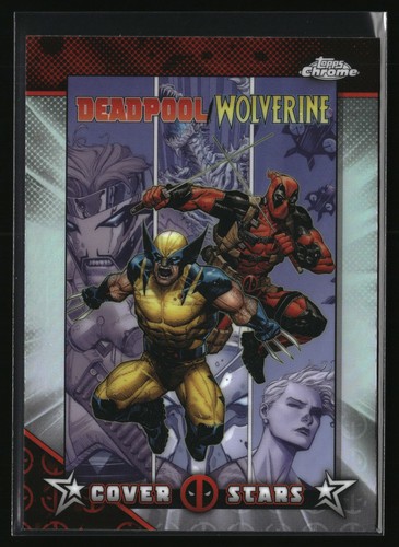 2025 Topps Chrome Marvel Deadpool #CS-23 Deadpool / Wolverine #7 Cover Stars