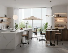 Homy Casa Set Swivel Bar Stools 24"/29" Counter Height Dining Chairs, Home, Pub