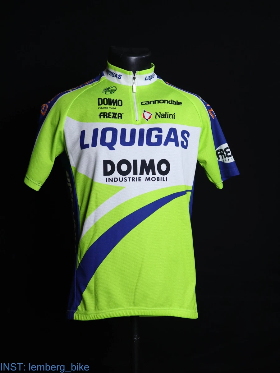 Maillot Cyclisme Vintage Nalini Homme Gris Taille XL – Jersey Manche Courte En Polyester