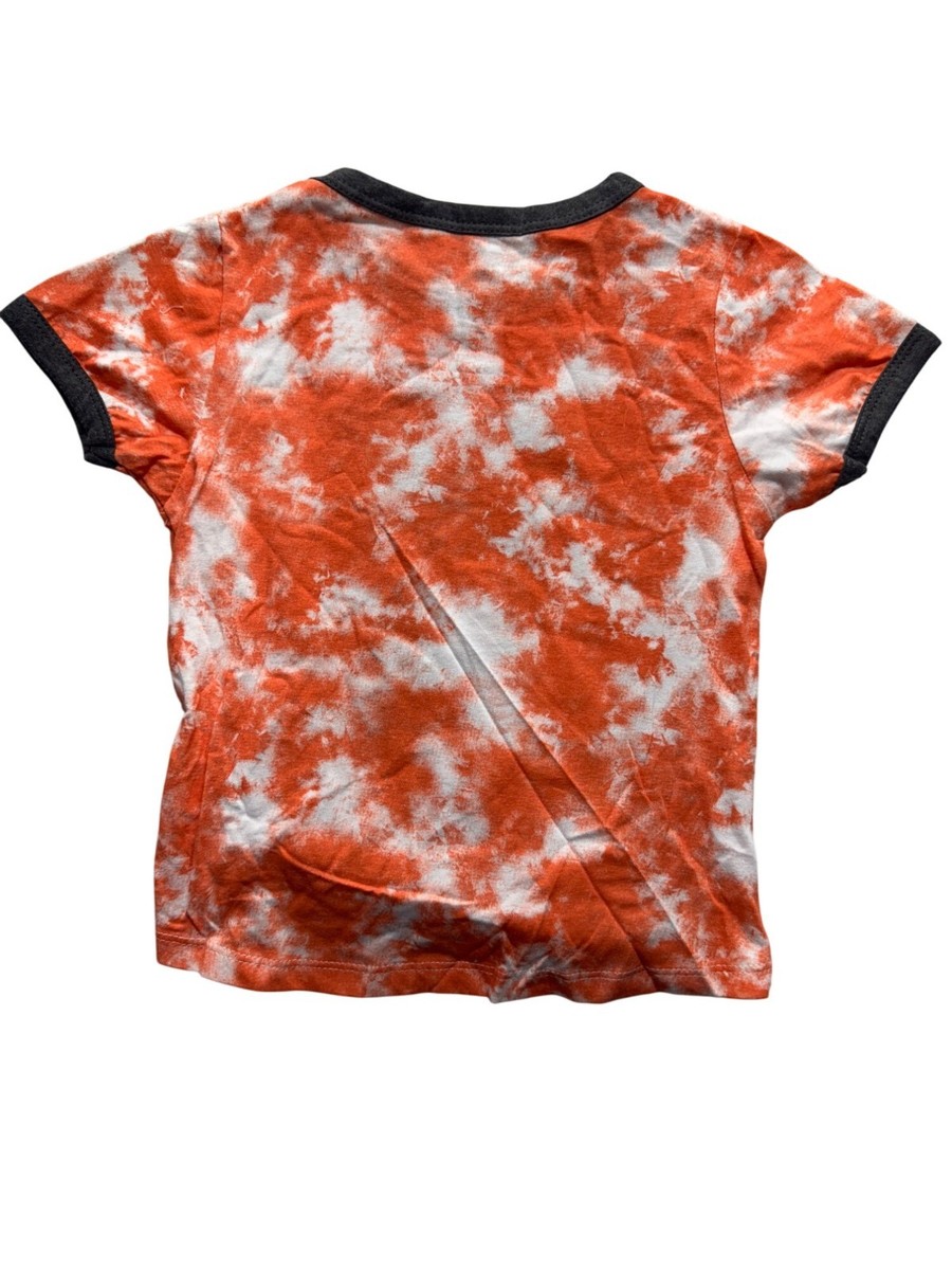 Pink Sparkle 6X Tie-Dye Graphic Tee With Queen Design & Girl Power