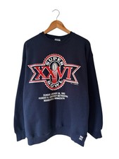 Vintage Super Bowl 26 Crewneck Sweatshirt Men s XL 1992 Redskins Buffalo Bills