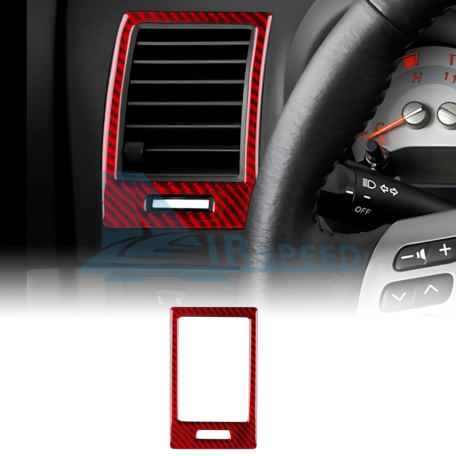 For Scion tC 2005-2010 Real Carbon Fiber Center Side Air Outlet Stickers Trim