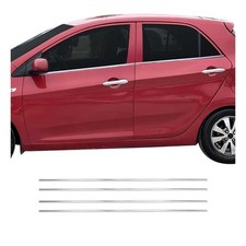 Fensterleisten Zierleisten für Kia Picanto Schrägheck 2011-2017 Edelstahl 4tlg Fensterleisten Zierleisten für Kia Picanto Schrägheck 2011-2017 Edelstahl 4tlg