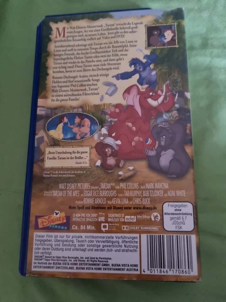 Tarzan - Walt Disney  - VHS - Bild 2 von 3