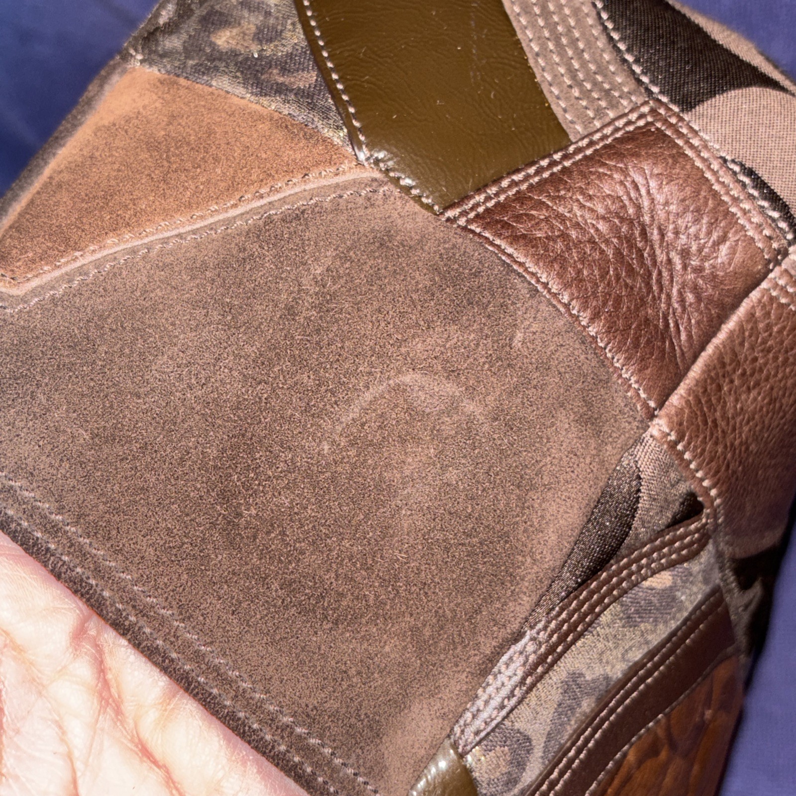 Coach Women's Leather Ocelot Patchwork Chocolate … - image 16