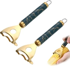 Cobb Gobbler Corn Peeler(2-Pack) – Stainless Steel Corn Kernel Stripper Tool，Lab