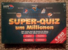NEW - SUPER QUIZ UM MILLIONEN 2001 IN GERMAN Table Quiz Game NORIS SPIELE 6X10