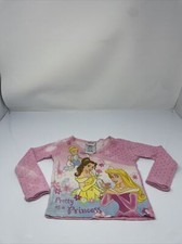 Disney Girls size 4T Princess Pajama P.J Top shirt Pretty As A Princess
