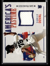 Camilo Doval RC - 2022 Panini Chronicles America's Pastime Swatches Jersey Relic