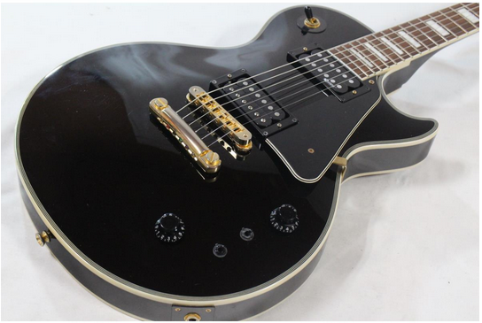 Burny RLC-60 Mod Black Used Les Paul Burny Electric Guitar From