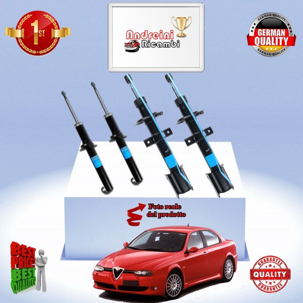 Set 4 StoßDäMpfer Vorderseite + Heck Alfa Romeo 156 2.0 16V 110KW Von 2001-> A02-image
