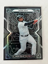 JAVIER BAEZ 2022 Panini Chronicles Baseball Obsidian Carolina Blue