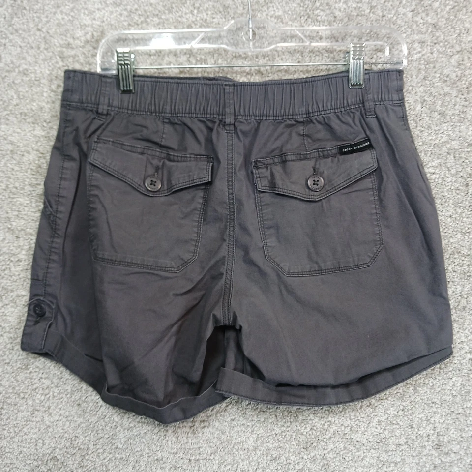 Pantalones Cortos Social Standard By Sanctuary Para Mujer S Gris Utilidad Puños Cintura Elástica Foto 4 de 4