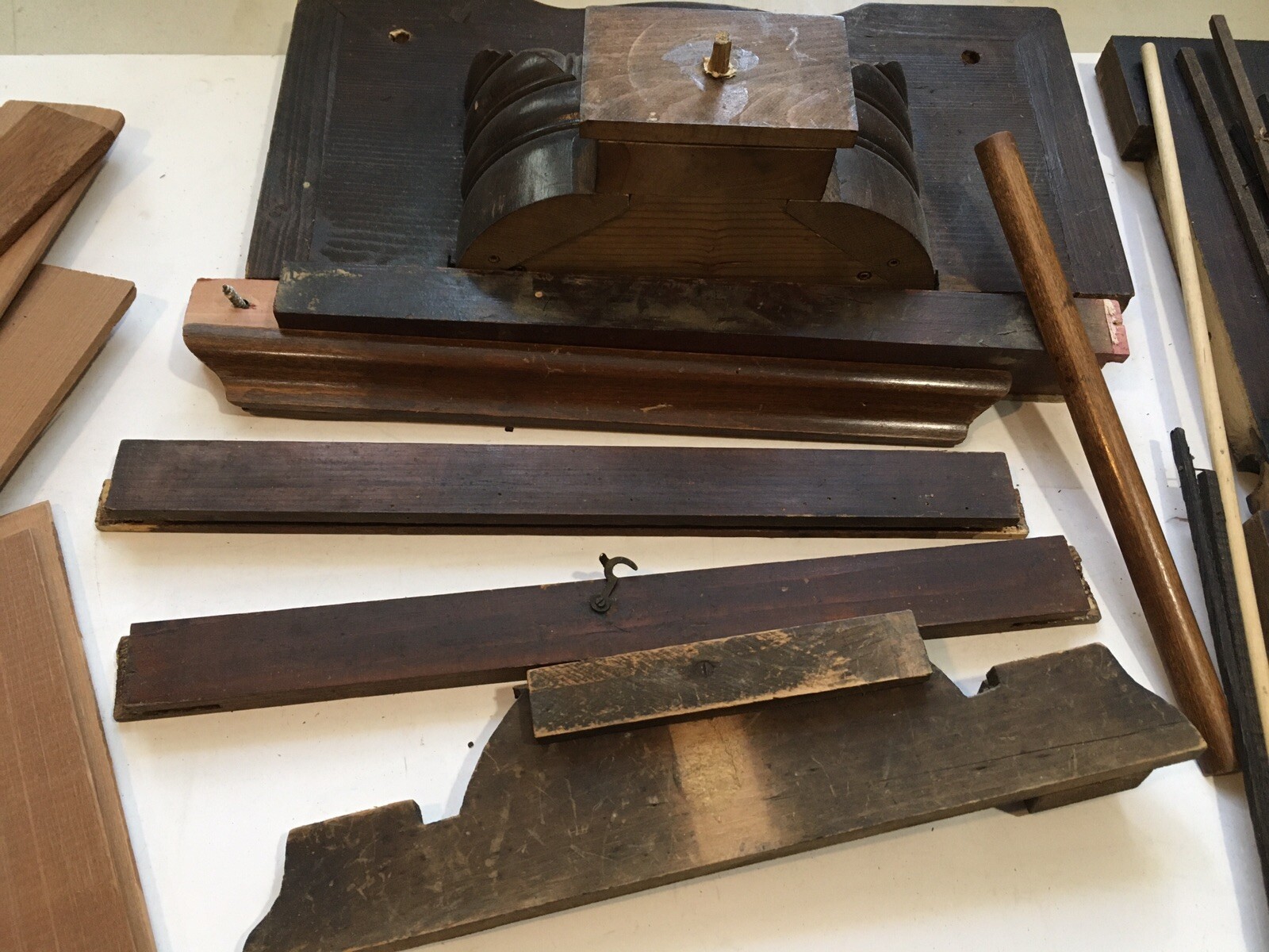 Antique/Vintage clock case mixed decorative wood part eBay