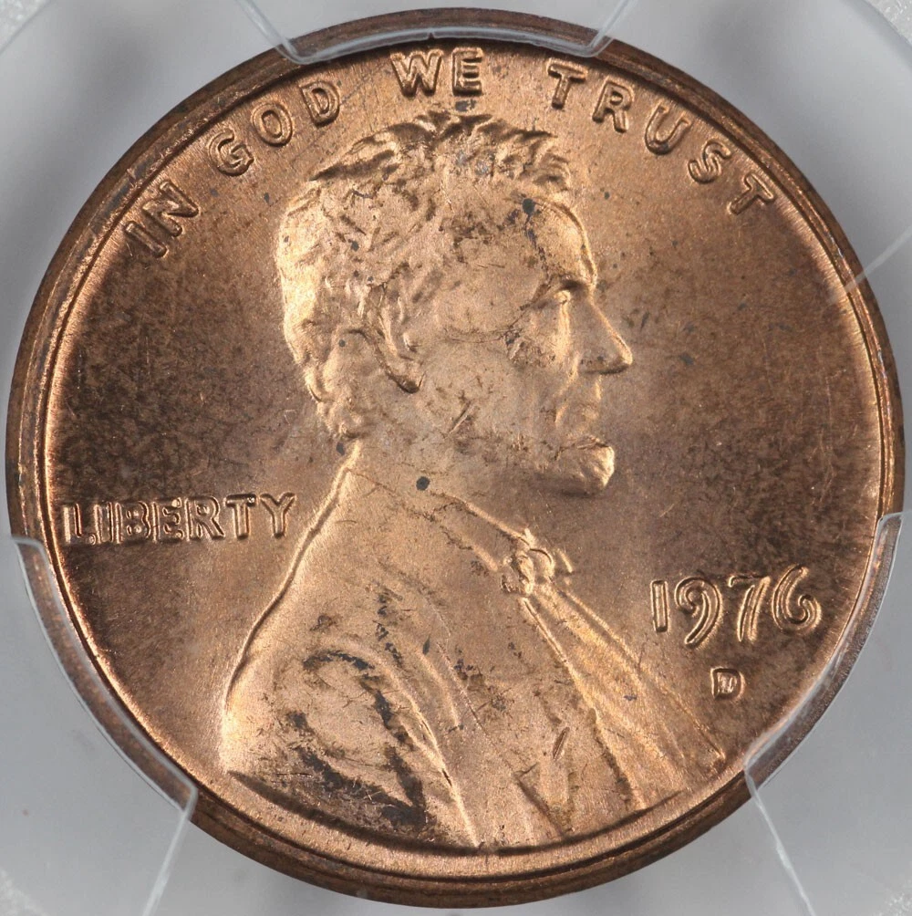 MS 65 Graded 1976 Lincoln Memorial Small Cents (1959-2008) for