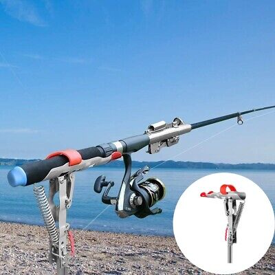Automatic Spring Fishing Rod Holder Stainless Steel for Ground Support  Brackets