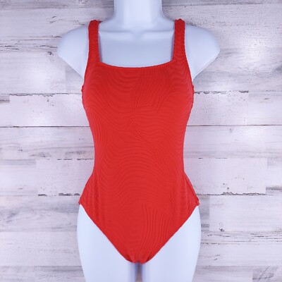 GOTTEX SWIMWEAR ONE PIECE RED SWIMSUIT WOMEN'S SIZE