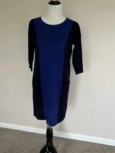 Boden Women's Sweatshirt Dress Blue 