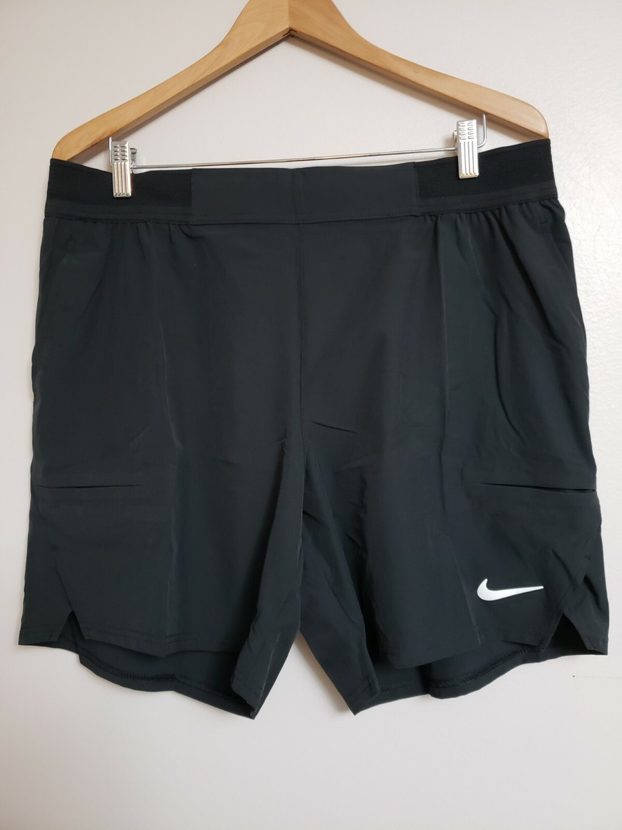 nike court shorts black
