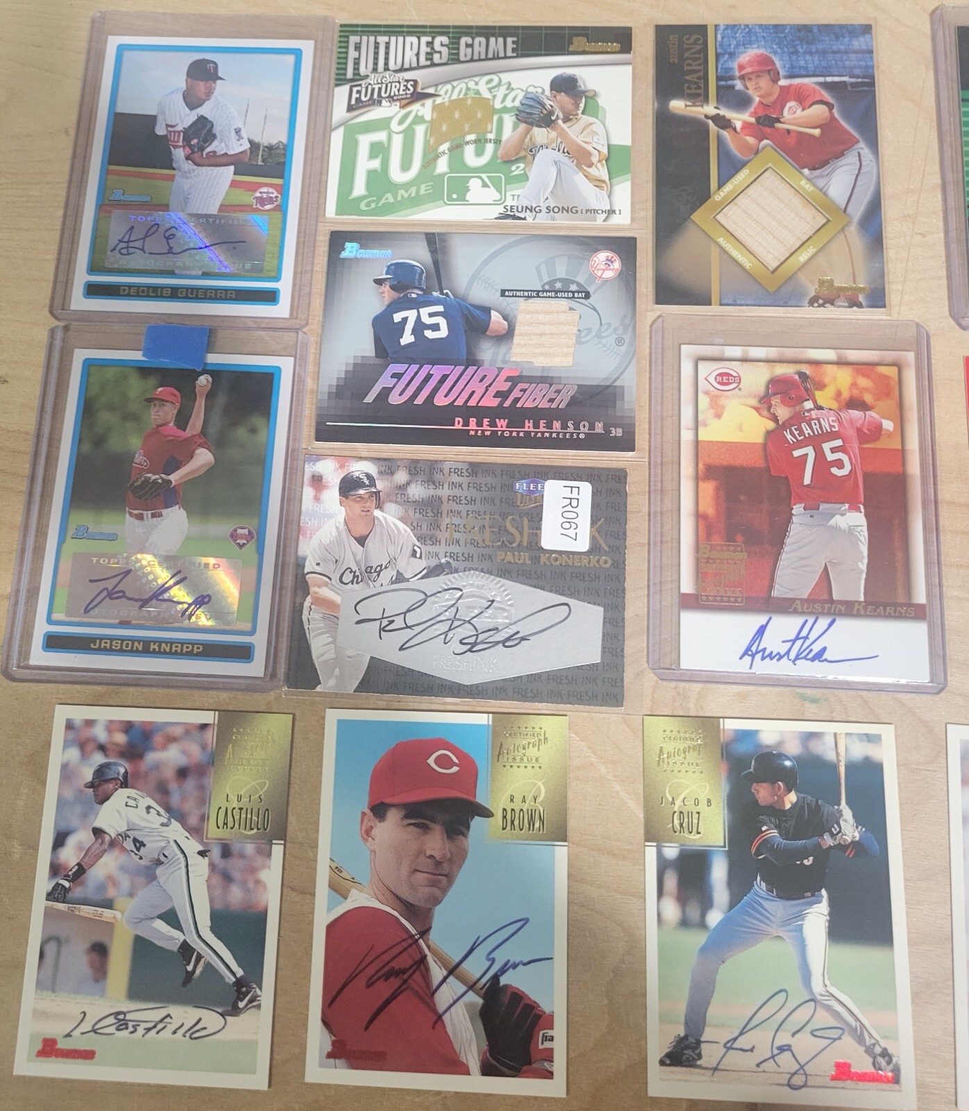 Baseball Card Auto / Game Used Collection Investment view 1