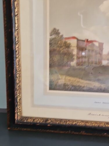 Vintage Borghese Framed Art Print W. Angus Grove House In Middlesex - Picture 3 of 17