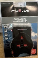 Swiss Gear Adaptor Plug, Worldwide, Black WJ3172BK