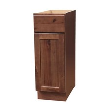 18" Rustic Walnut Shaker style base cabinet