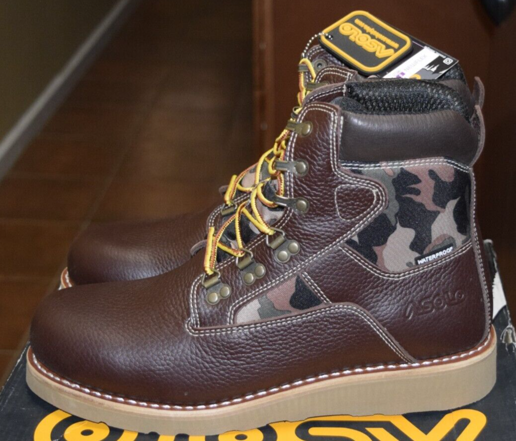 Men's-ASOLO-Welt High 6-AS-706M-Waterproof-Brown-Camouflage