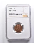 MS67+ RD 1944-S Lincoln Wheat Cent NGC *3673