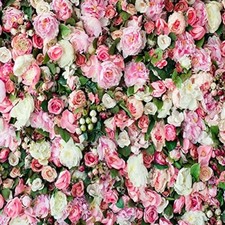 Art Studio 8x8FT Flower Photo Background Pink Rose Photography Backdrop for P...