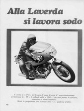advertising Pubblicità TEST MOTO LAVERDA 750 SF C 71-MAXIMOTO MOTOITALIANE EPOCA