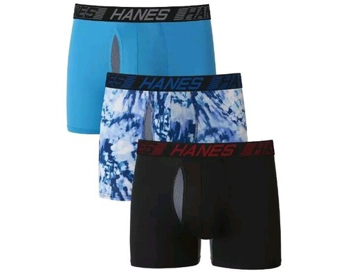 Men's 3-Pack Hanes X-Temp Total Support Pouch Comfort Flex Tagless Trunks Size S - Picture 2 of 7
