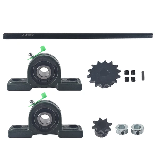 5/8" X 16" Complete Jackshaft Kit For 40/41/420 Chain Go Kart Mini Bike - Picture 1 of 4