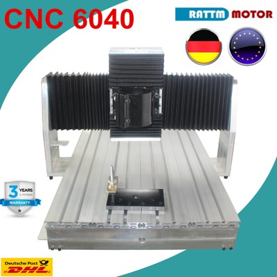 〖DE〗CNC 6040 Router Milling Engraving Machine Frame+Square guide rail+Dust Cover