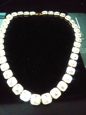 100 g 14 K WEISSGOLD PLATTIERT LABORGEFERTIGT TENNIS DIAMANT HALSKETTE 20 ZOLL + BONUS