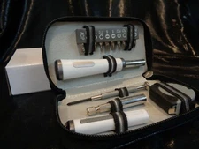 Travel 15 Tool Kit  Carrying Case Screwdriver Multiple Heads Measuring Tape NEW