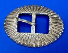 Center Bar Replacement Taiwan Sl Marked Vintage Oval Belt Buckle