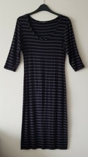OASIS STRIPED BODYCON DRESS SIZE S UK 10