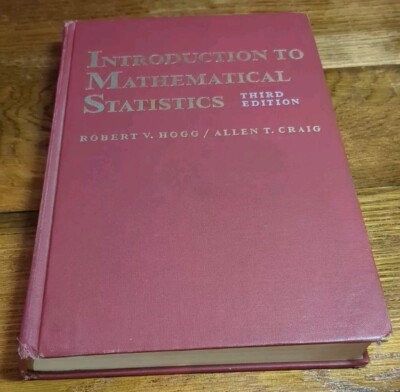 Hogg and Craig Introduction to Mathematical Statistics 3rd Edition 1972 Hardcove