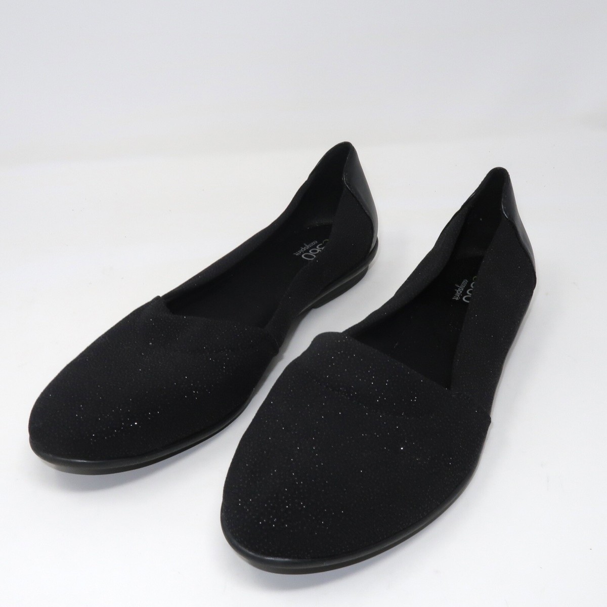 Chaussures Plates Easy Spirit Pour Femmes - Taille 9.5 - Noir Et Gris - Neuf Sans Boîte