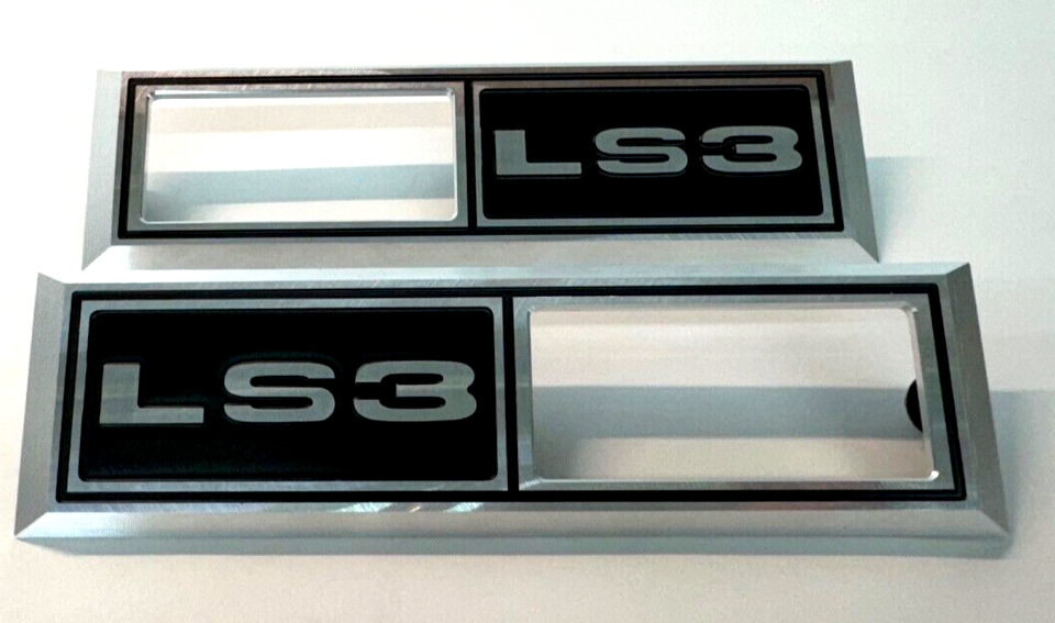 1968 Chevelle Impala Nova 'LS3' Emblem Marker Light Bezel Front Fender ...